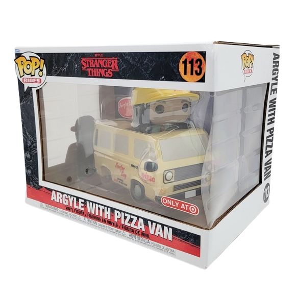 Stranger Things Argyle With Van Funko Pop Rides Surfer Boy Pizza VW Volkswagen - Picture 2 of 7
